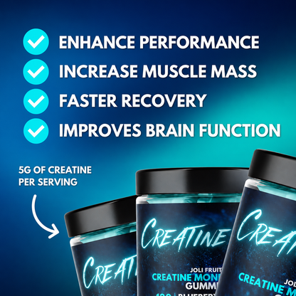Creatine Bites™ Premium Creatine Monohydrate Gummies | 120 Gummies